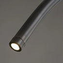 lampe suspendue moderne en laiton noir doré avec leds réglables