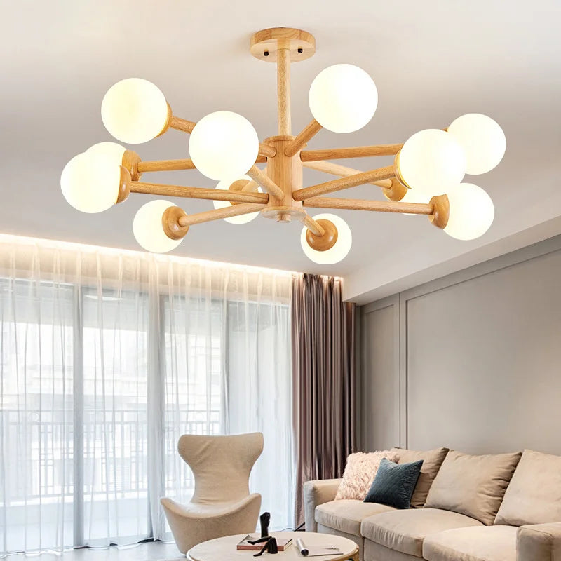 lustre en verre moderne pour décoration intérieure élégante - vue 4 sur 10