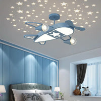 plafonnier ciel étoilé avion pour chambre d'enfant créatif