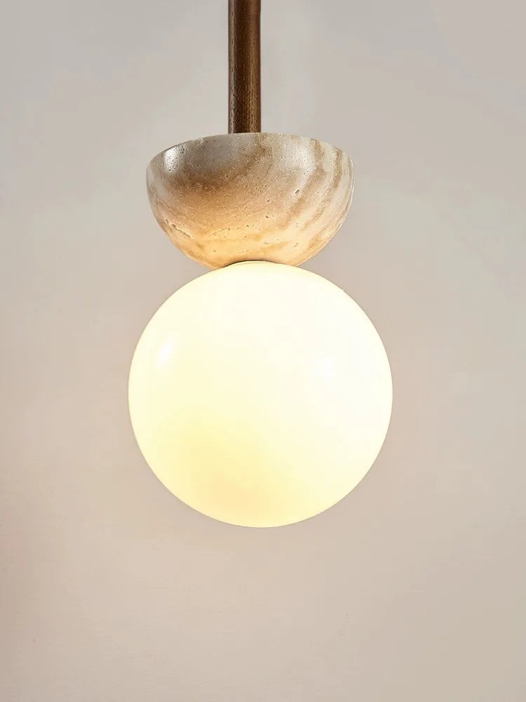 Suspension LED Style crème - vue 5 sur 7