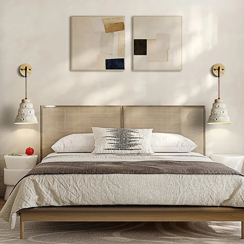 Japanese wabi sabi wall light nordic minimalist style - vue 3 sur 8