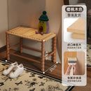 Creative Gourd Stool, French Woven Solid Wood Stool, Household Shoe Changing Stool, Living Room Sofa Side Shelf