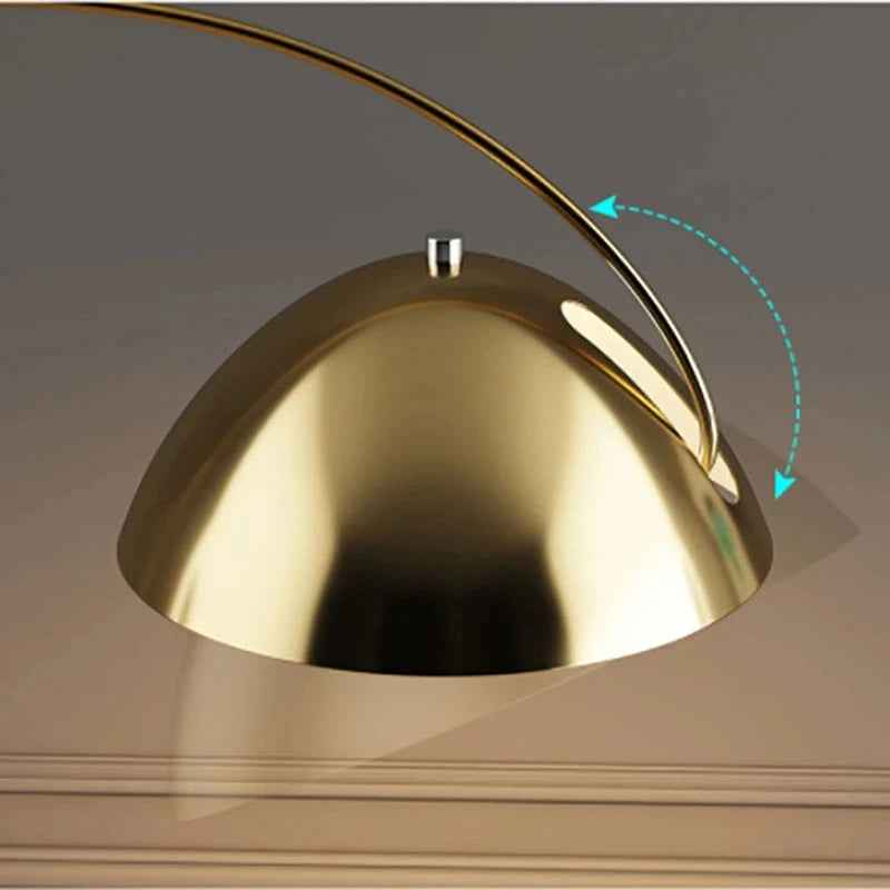 lampadaire led de luxe en marbre de styliste italien - vue 7 sur 8