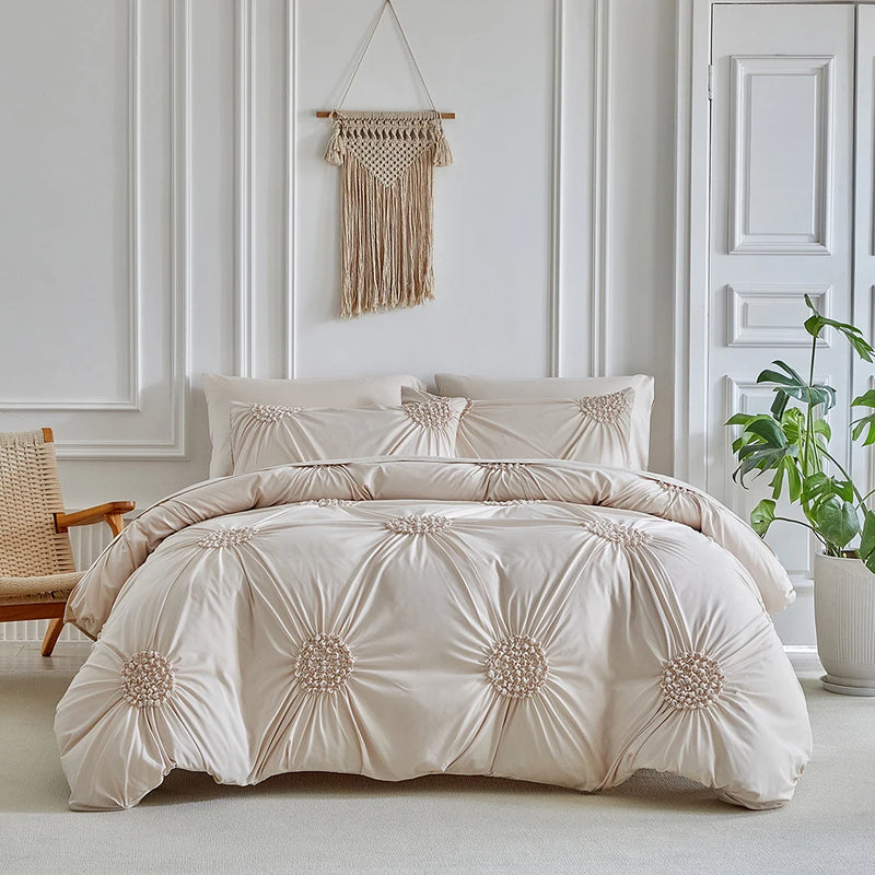 housse de couette motif floral pour lits twin full queen king