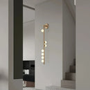 Designer decorated glass wall lamp for clubhouse or villa