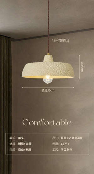 Designer pendant light for a warm and modern atmosphere