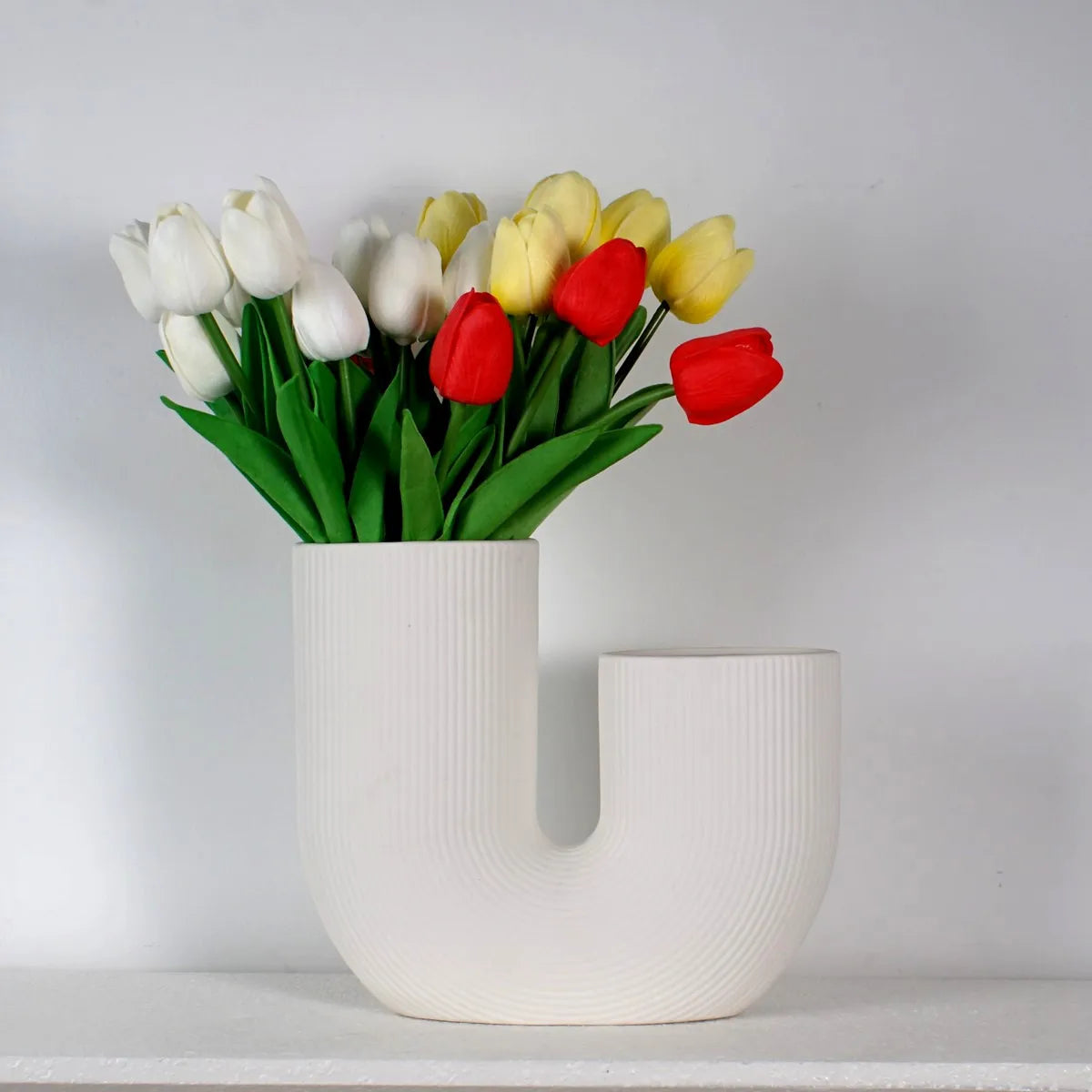 Nordic Ceramic Vase for Home Decoration, Simple Flower Pot, Living Room, Interior, Office, Desktop, Table Decor, Accessories - vue 2 sur 9