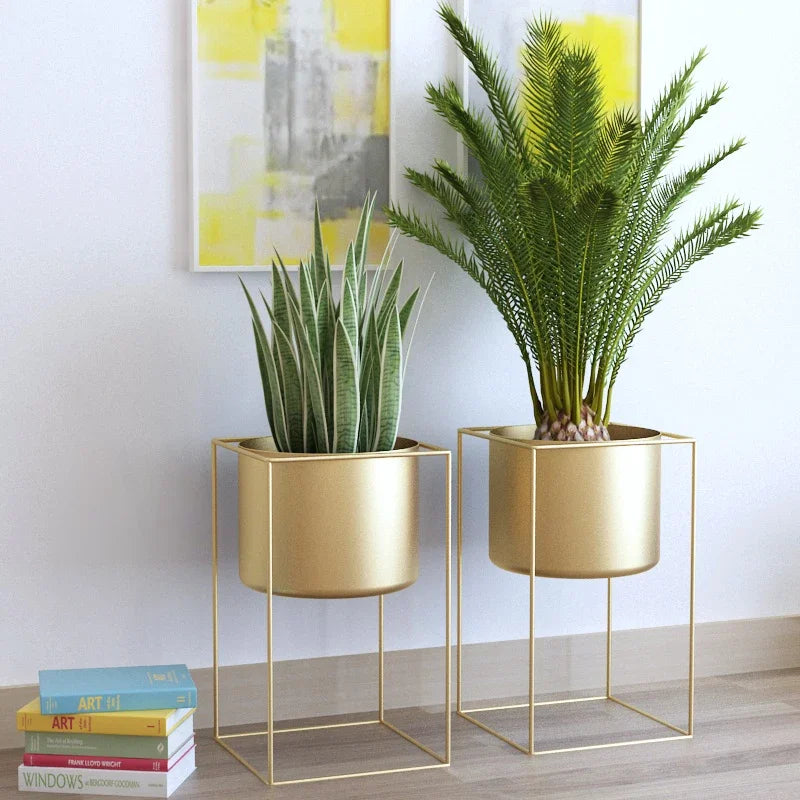 support de plantes nordique en fer forgé pour décoration intérieure et extérieure - vue 4 sur 12