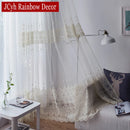 Voilage brodé en tulle élégant pour salon chambre