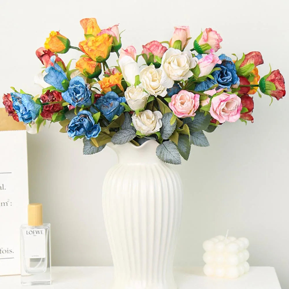 fleurs de rose artificielles pour mariage anniversaire et décoration festive - vue 3 sur 13