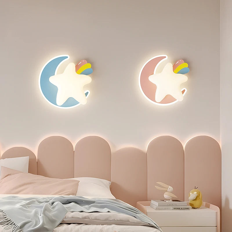 applique murale enfant design étoile princesse pour chambre à coucher - vue 3 sur 10