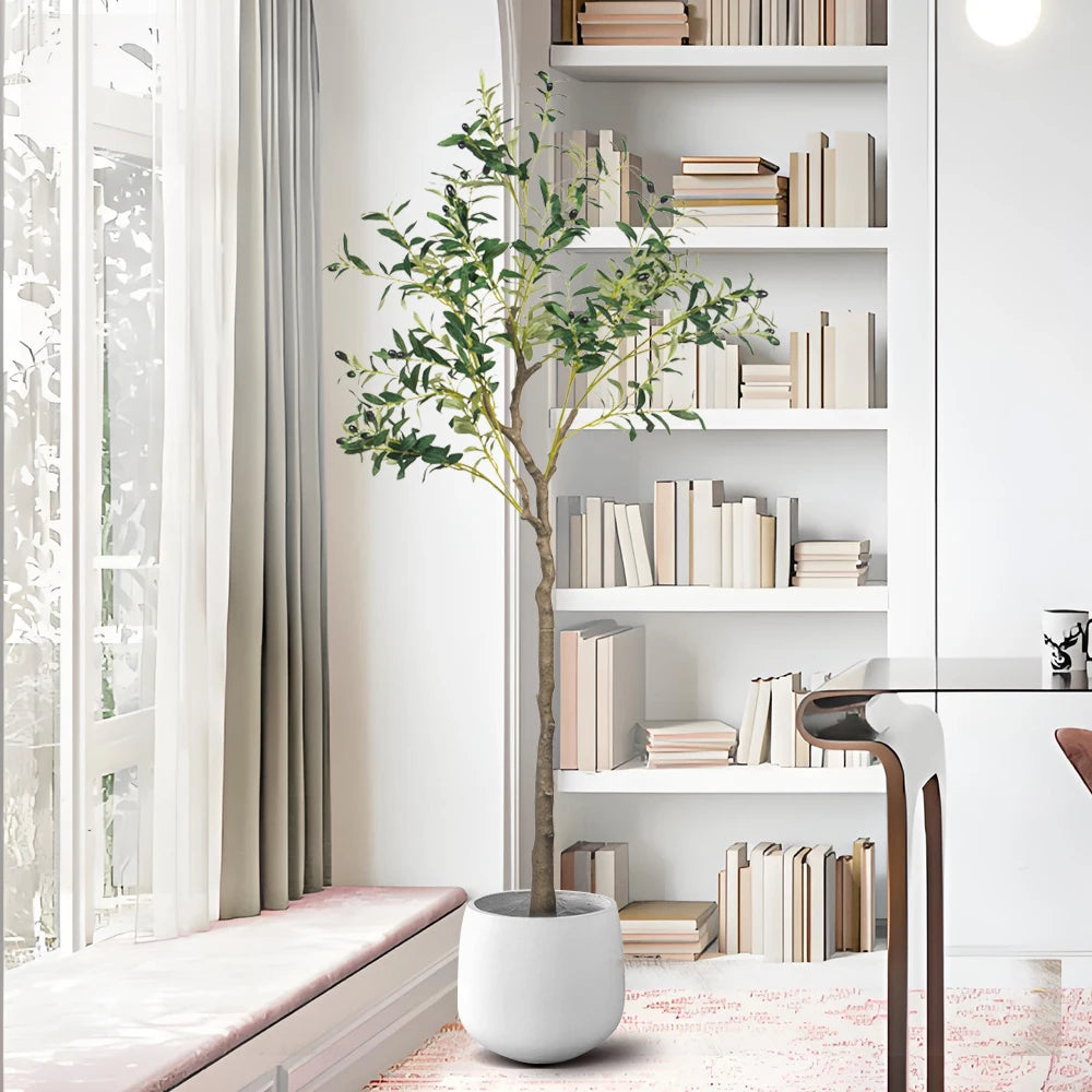 plantes d'olivier artificielles pour décoration intérieure et extérieure - vue 3 sur 7