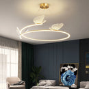 Modern minimalist butterfly LED chandelier for home decor