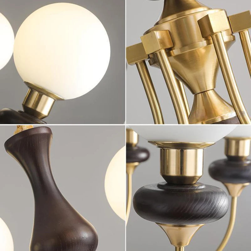 lustre rétro français led suspension luminaires de plafond - vue 6 sur 11