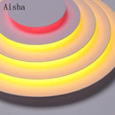 Decorative round medieval wall light with colourful LED illumination