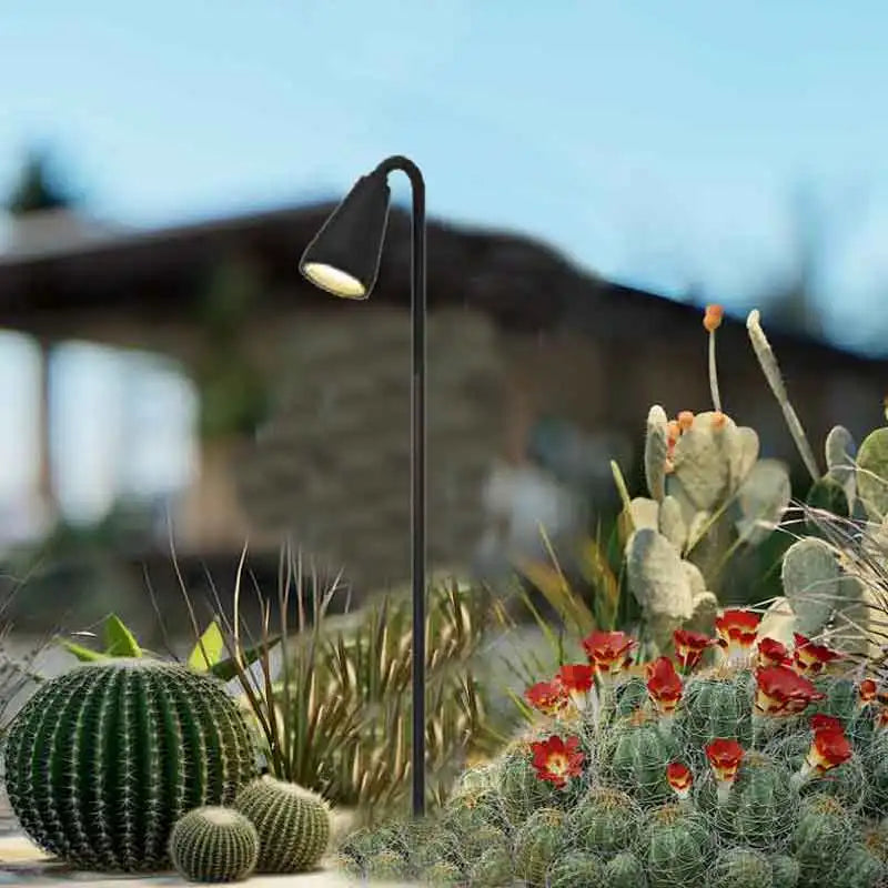 lampe d extérieur imperméable pour jardin et paysage fleuri - vue 4 sur 8