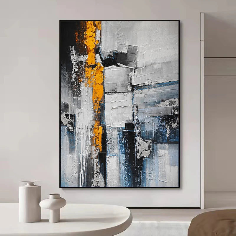 peinture à l'huile personnalisable abstraite pour décoration intérieure