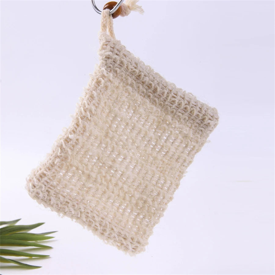 sac de savon en sisal naturel pour exfoliation - vue 5 sur 6