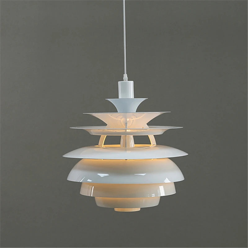 Lustre en aluminium postmodernes main de concepteur nordique