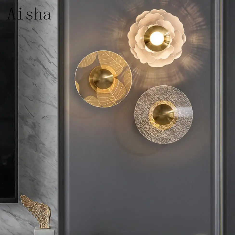 applique murale led fleur en acrylique décoration artistique intérieure - vue 2 sur 9