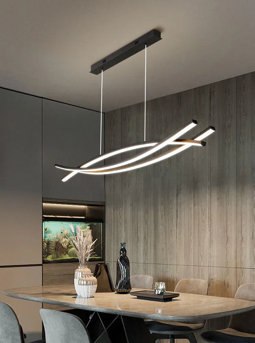 Luxury minimalist nordic chandelier for modern interiors - vue 3 sur 7