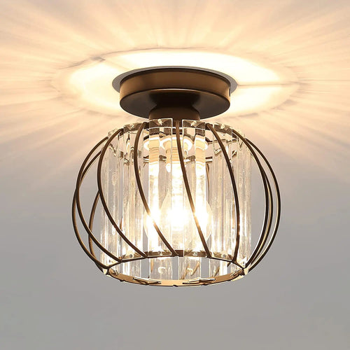 plafonnier cristal moderne led plafond cuisine - vue 9 sur 8