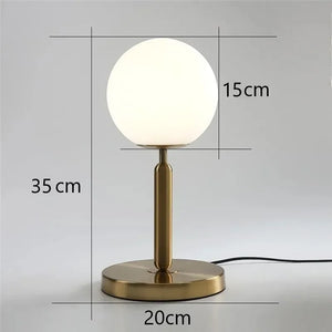 lampe de bureau moderne en verre pour décoration intérieure