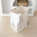 1pc Large Dual-handle Laundry Hamper, Dirty Clothes Hamper For Bedroom, Bathroom, Waterproof, Freestanding, Tall Laundry Basket