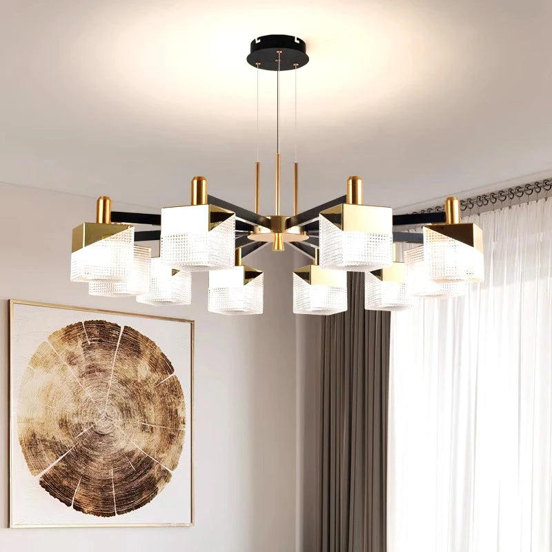 Lustres modernes salon éclairage intérieur plafonniers suspendus lustres led pour l'éclairage intérieur du salon - vue 3 sur 13