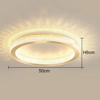 Minimalist crystal Nordic ceiling light for elegant interiors