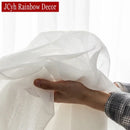 Voilage tulle transparent style moderne pour salon fenetre