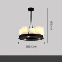 Vintage LED glass candle chandelier pendant for living room, dining, kitchen, restaurant