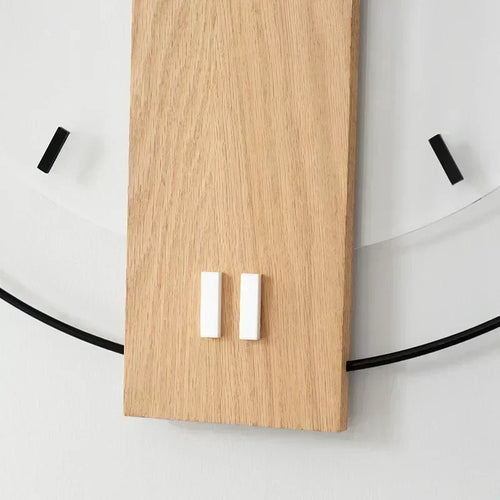 horloge murale en bois design moderne pour décoration intérieure