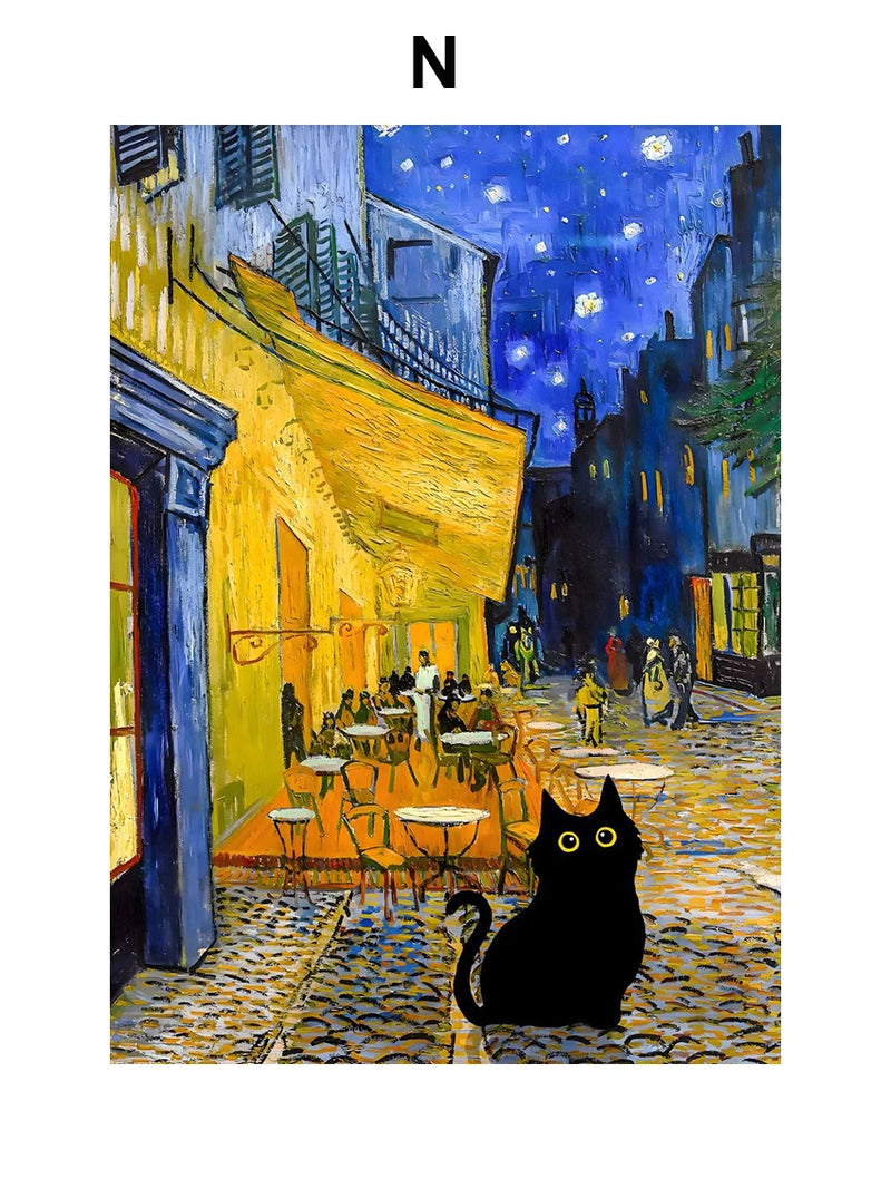 peinture humoristique de style impressionniste pour décoration murale