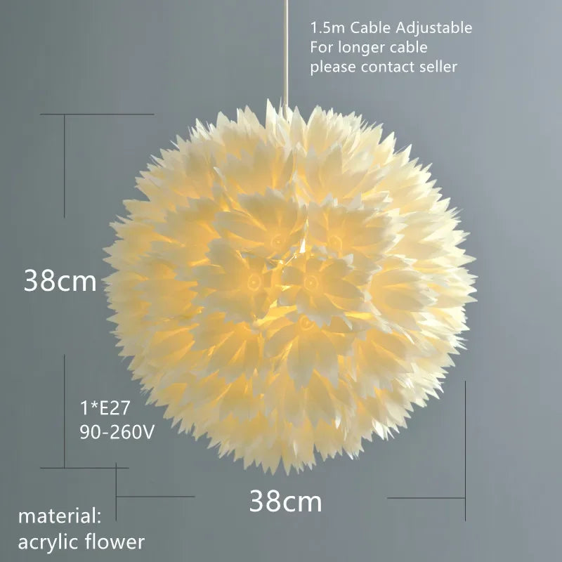 suspension moderne à fleurs romantiques pour un intérieur élégant - vue 4 sur 5