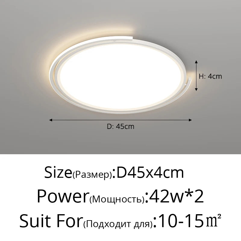 plafonnier led moderne pour éclairage décoratif intérieur - vue 14 sur 14