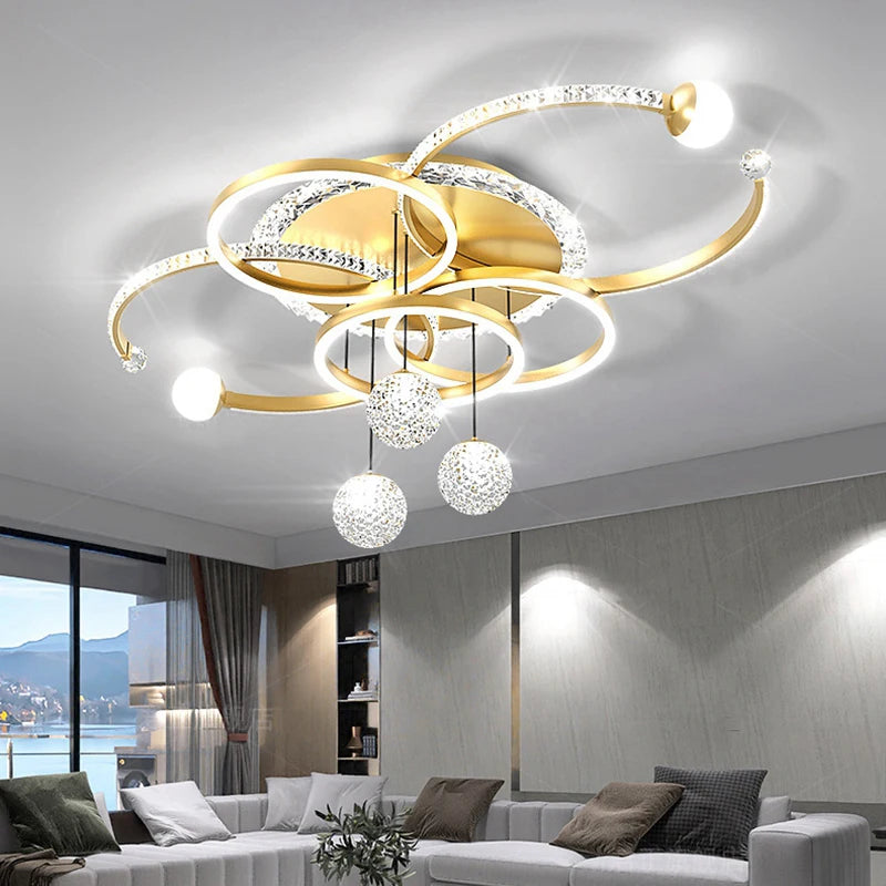 lustre moderne intelligent led décoratif