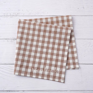 Serviette de table coton vichy style champetre 42x42