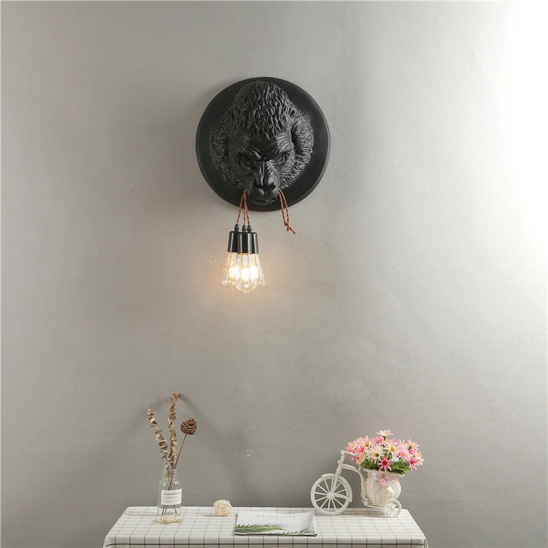 applique murale moderne en résine style art déco vintage lumineux - vue 4 sur 10