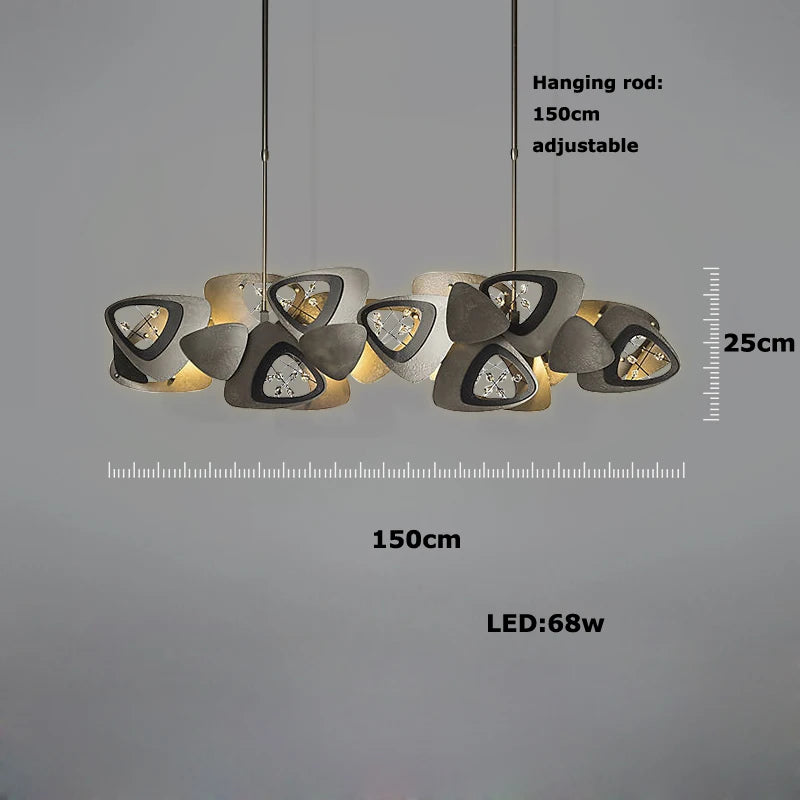 lustre en cristal design tendance éclairage moderne à led - vue 8 sur 12