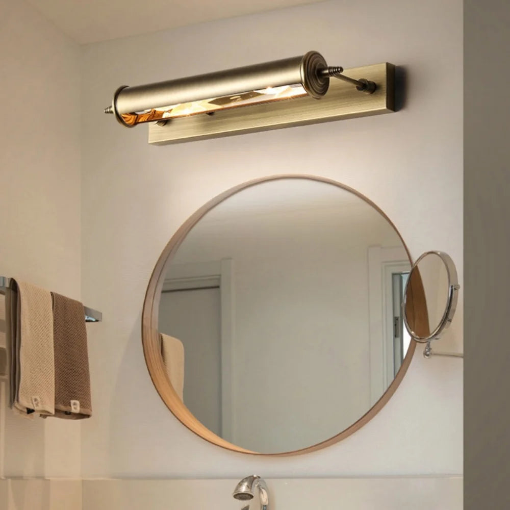 Moderne LED miroir avant lampe salle de bain matériel applique murale 10 W 445mm lumières Bronze LED salle de bain miroir ligne lampe - vue 7 sur 7