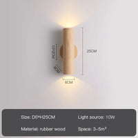 applique murale led moderne en bois pour décoration intérieure et extérieure