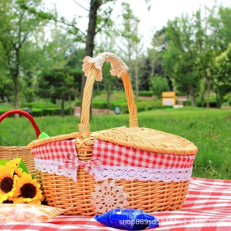 paniers de rangement en osier pratiques et mignons - vue 5 sur 6
