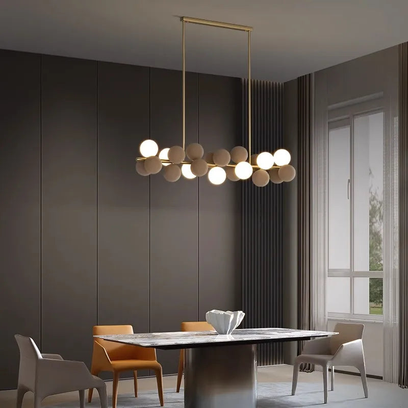 suspension led moderne salon salle manger - vue 5 sur 11