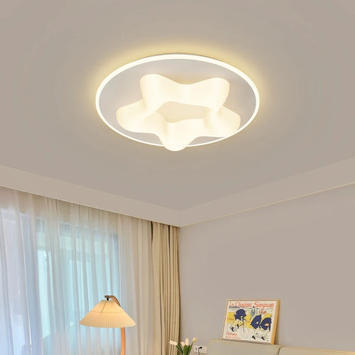 Modern minimalist wood grain Nordic ceiling light - vue 6 sur 14