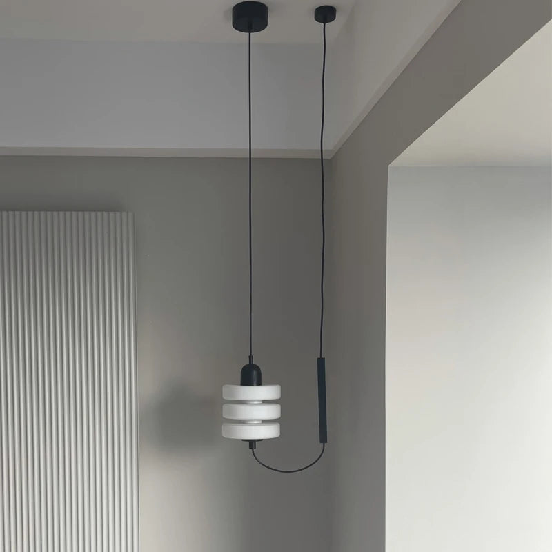 suspension scandinave en verre design minimaliste pour éclairage intérieur - vue 6 sur 7