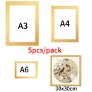 5Pack Magnet Picture Frame Children Art Picture Holder Wall Photo Organizer Display for Home Office Advertise,A3/A4/A6/30x30cm