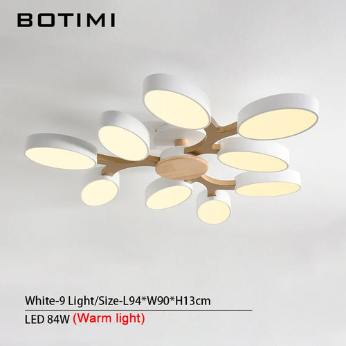 plafonnier LED gris en forme d'arbre - vue 17 sur 32