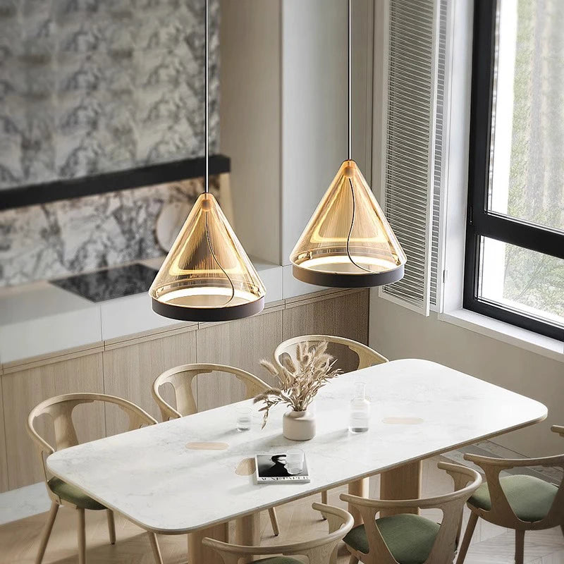 Suspension design moderne conique pour éclairage intérieur - vue 5 sur 14