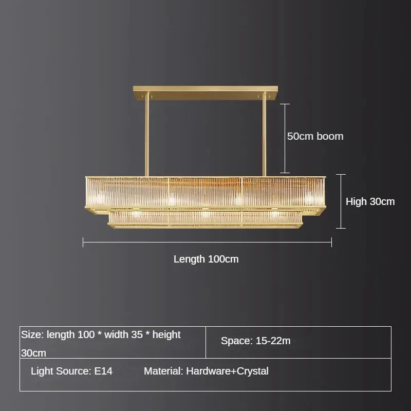 lustre en cristal rétro circulaire design pour décoration intérieure - vue 15 sur 15